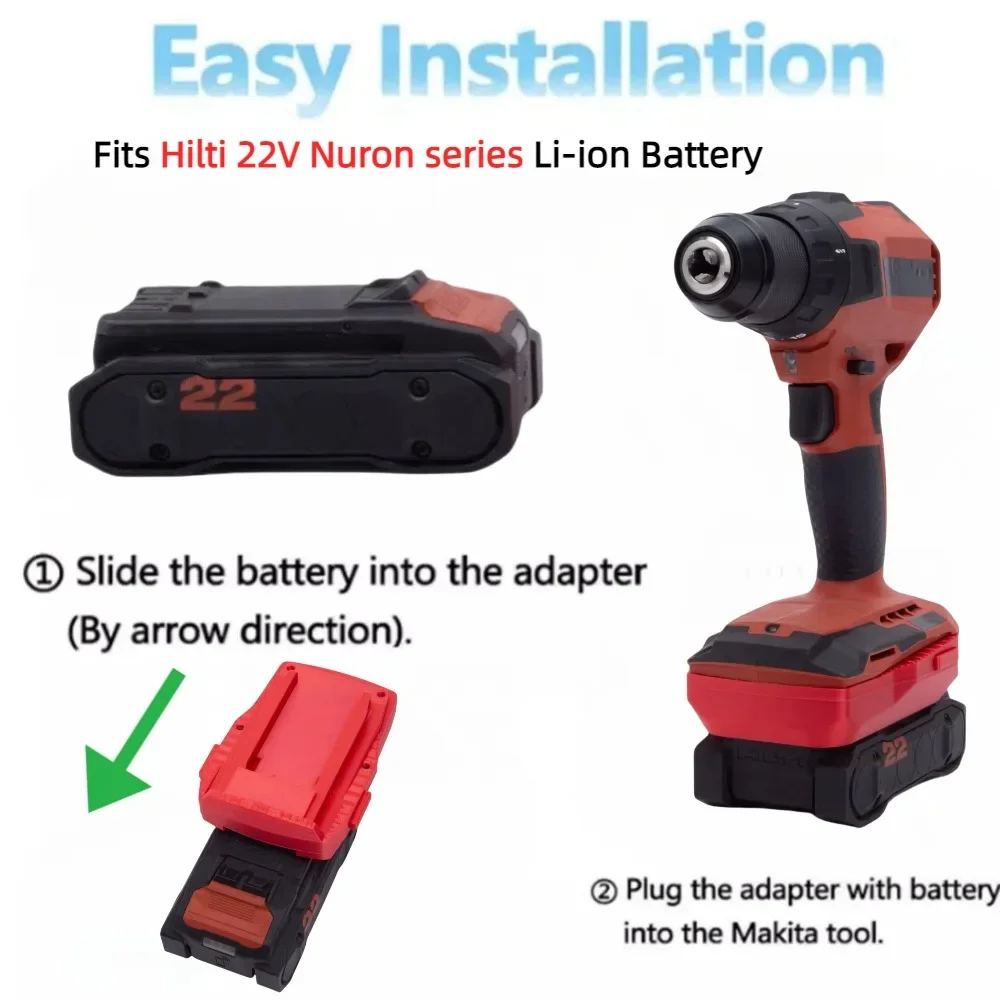 Адаптер для аккумулятора Hilti 22 В Nuron (B22-55 B22-85 B22-170 B22-255) HILTI B22 CPC (B22-2.6 B22-4.0 B22-8.0)