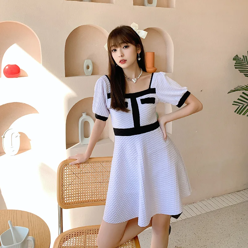 

Новинка 2022, Женский цельный купальник, однотонный сексуальный купальник, женская одежда для плавания, купальный костюм в Корейском стиле, К...