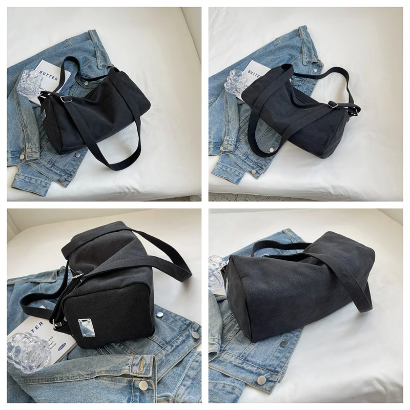 Женские Модные холщовые сумки на плечо вместительные повседневные светильник