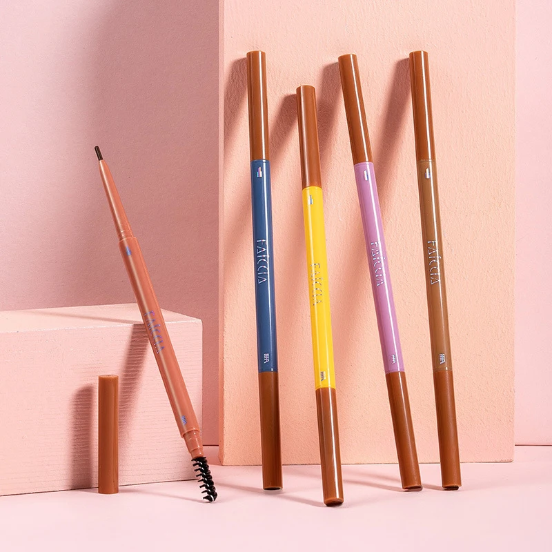 

1Pcs Cosmetics Eyebrow Definer Pencil Waterproof Makeup Ultra Fine Triangle Eyebrow Pencil Makeup For Women