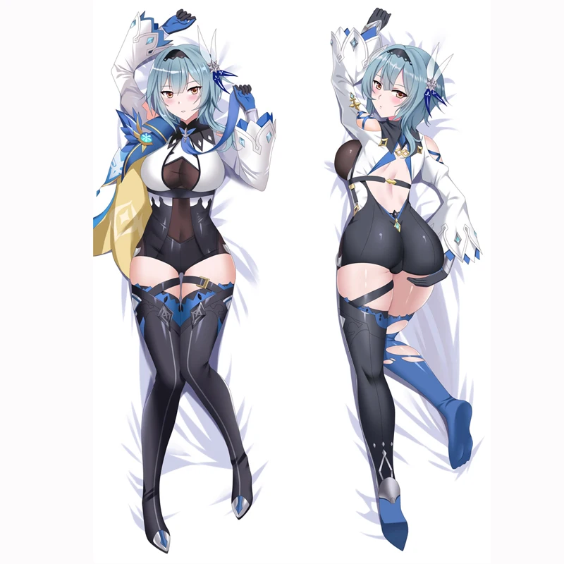 

Game Genshin Impact Eula Pillow Case Dakimakura Hugging Fullbody Double-sided Pillowcases Decorative Cushion Cover