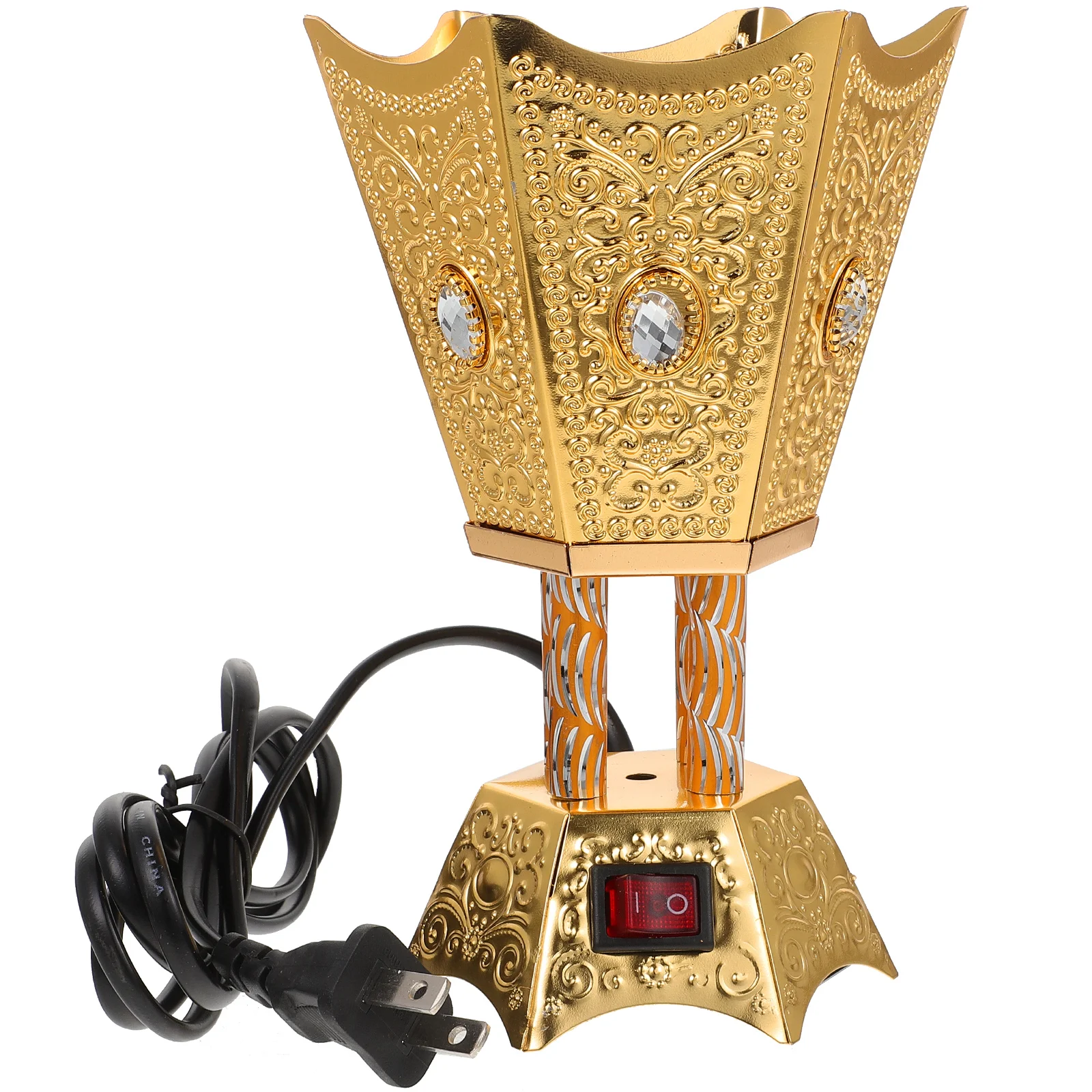 

Plug-in Burner Centerpiece Decorations Aroma Vintage Plate Iron Retro