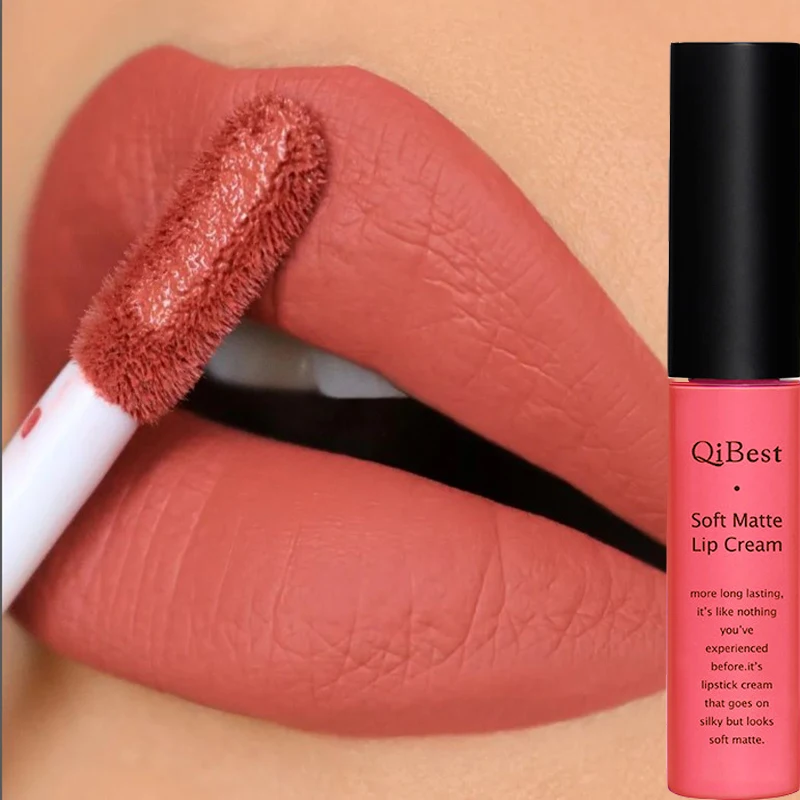 

16 Colors Matte Liquid Lipstick Waterproof Long Lasting Velvet Nude Red Lip Gloss Lint Tube Makeup Sexy Lipsticks Cosmetic Cheap