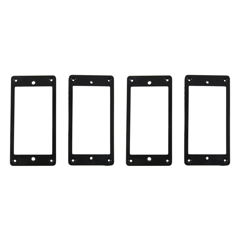 

4Pcs Flat Humbucker Pickup Mounting Ring Frame ABS For Electric Guitar