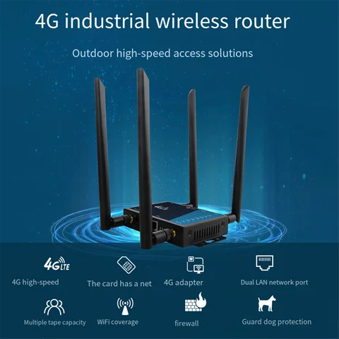 4G WiFi маршрутизатор промышленного класса 4G широкополосный WIFI Беспроводной маршрутизатор 4G LTE CPE маршрутизатор со слотом для Sim-карты Антенна-штекер EU