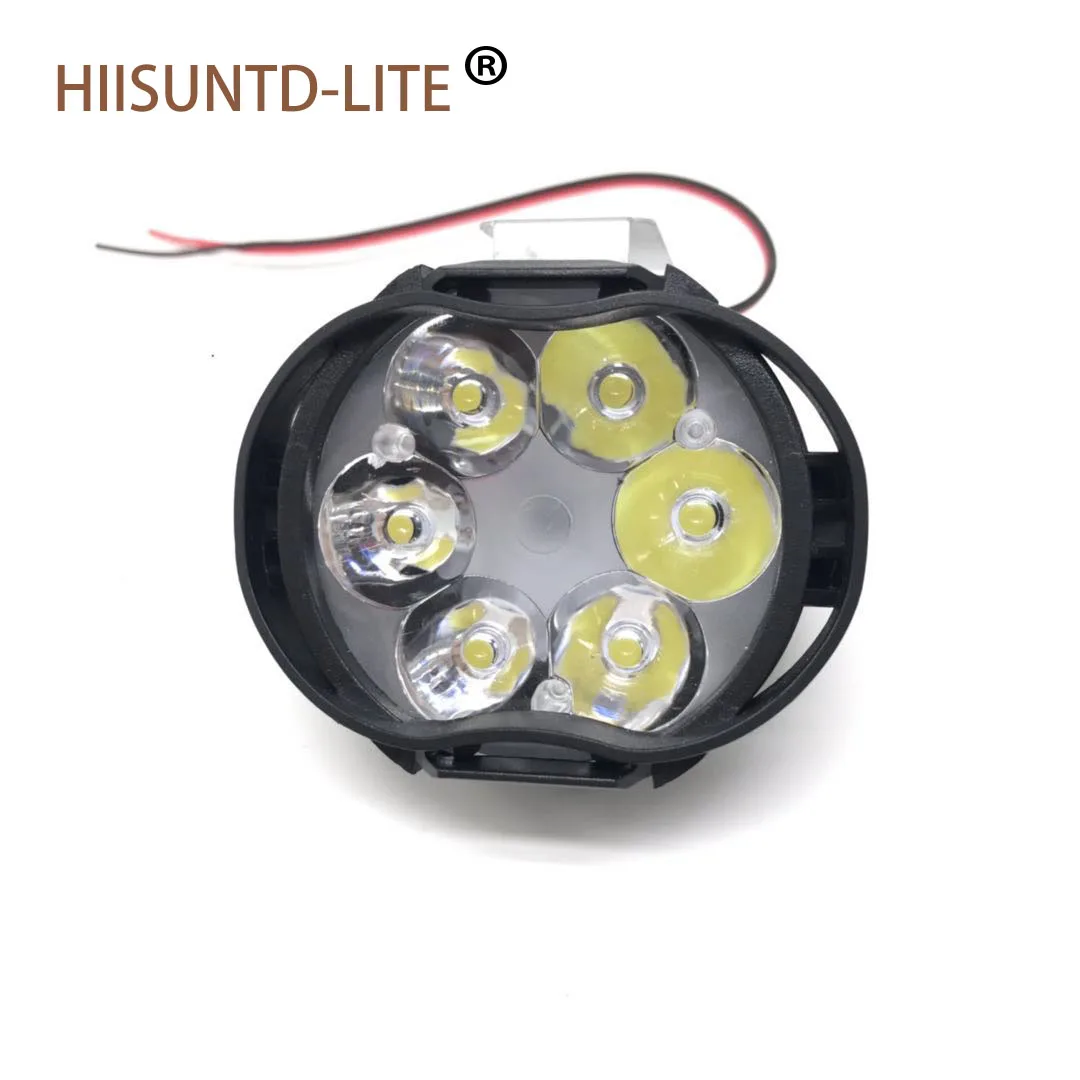 

2PCS Motorcycle Headlights Headlamp Spotlights Fog Head Light 6 LED Motorcycles Working Spot Light Assemblie Driving Lamp