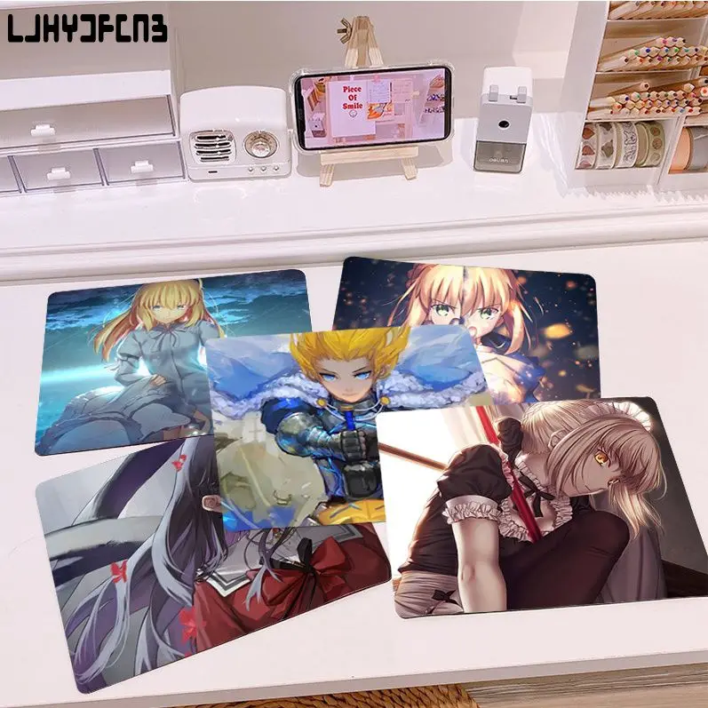

Fate Stay Night Custom Skin Cartoon Anime Gaming Mouse Pad Keyboard Mouse Mats Smooth Company Office Desk Accessories