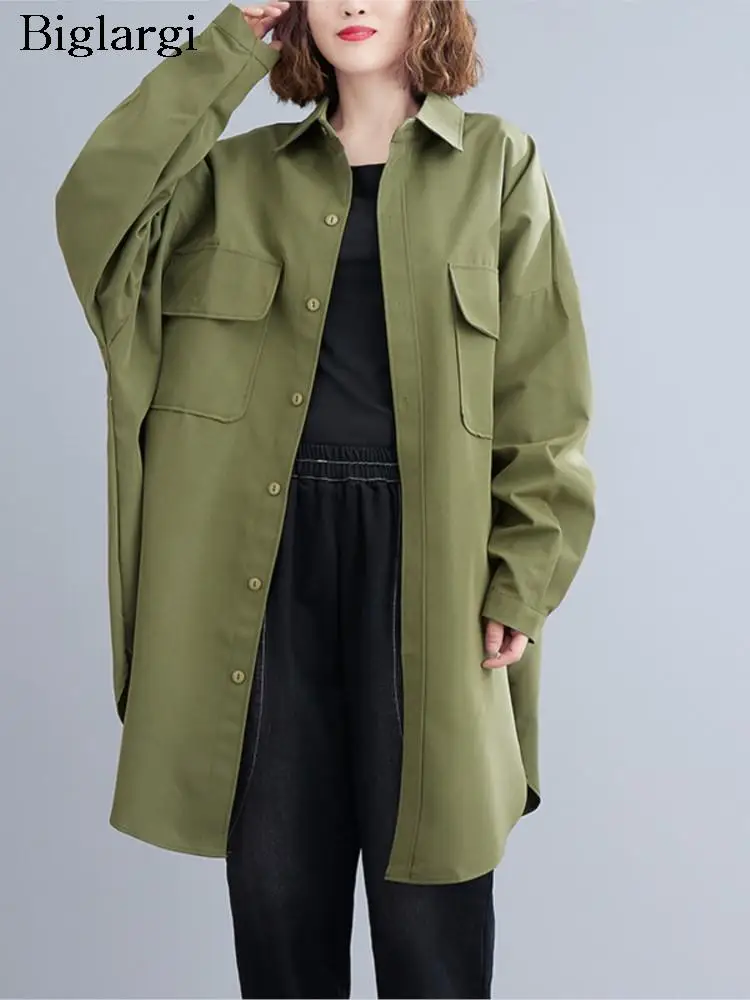

Oversized Autumn Long Shirt Tops Women Long Sleeve Casual Ladies Blouses Fashion Irregular Loose Woman Shirt 2023