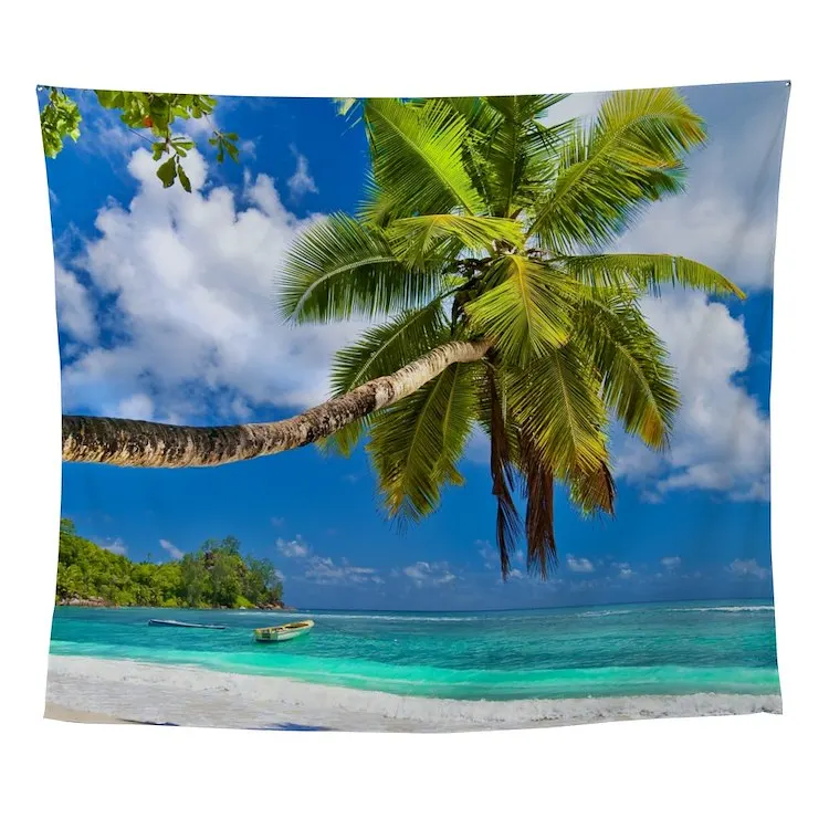 

Тропический пляжный настенный гобелен, настенный художественный насекомое, печатный декор, комнатное полотенце, коврик, подвесное одеяло