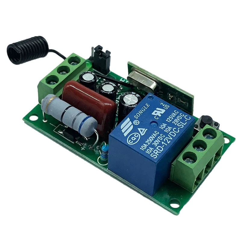 

New XR-113 220V/10A Single-Channel Learning Wireless Remote Control Switch 433Mhz Lamp Access Control Switch Controller