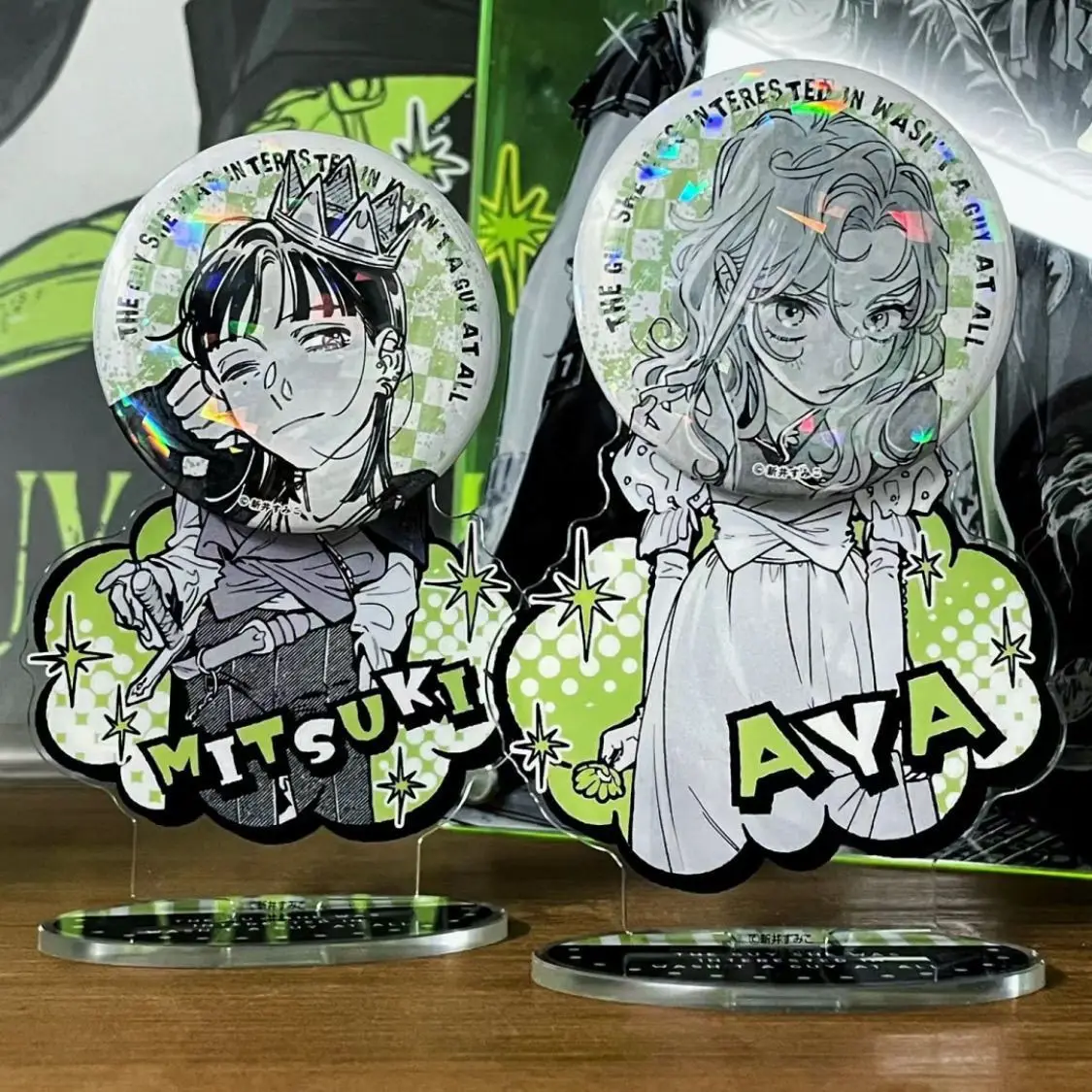 Kininatteru Hito Ga Otoko Ja Nakatta Акриловая подставка The Guy She Was Interested in Wasnt A At All Аниме Товары