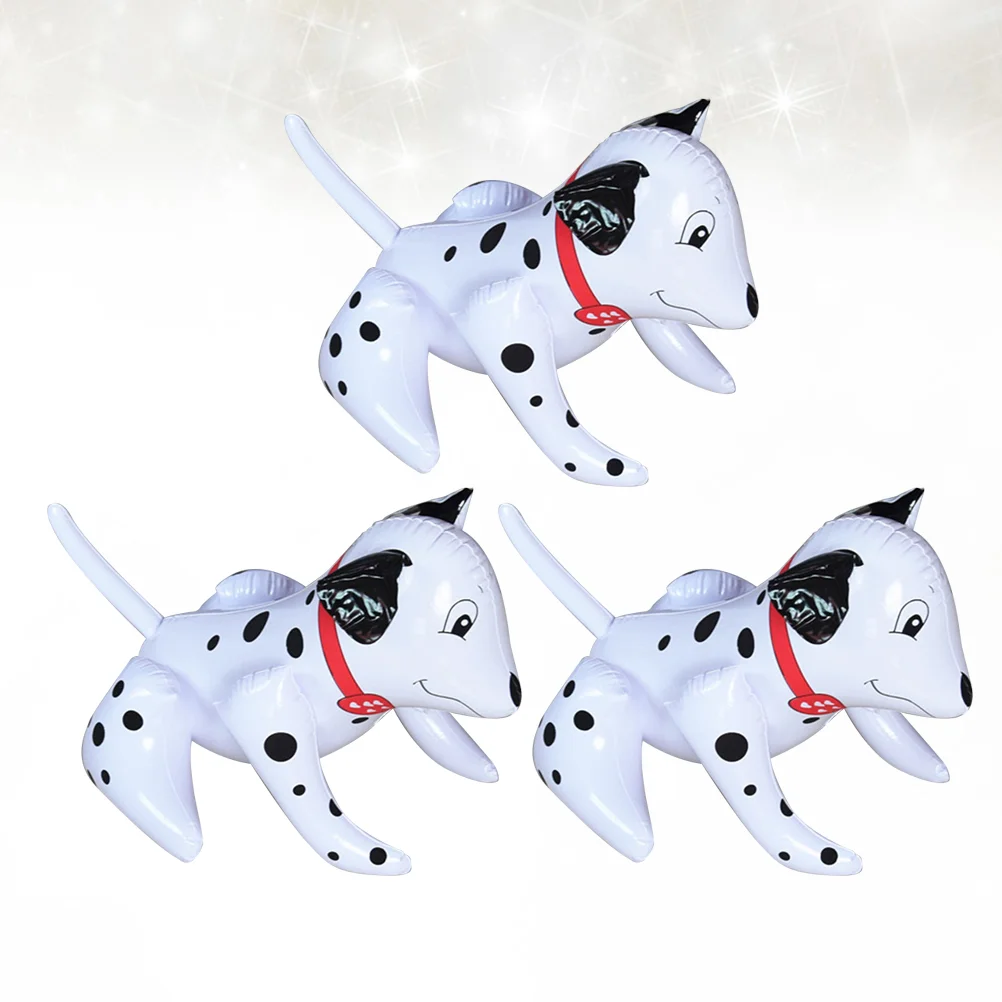 

3pcs PVC Inflatable Animal Kids Playing Dog Balloon Inflatable Spotty Dog Toy