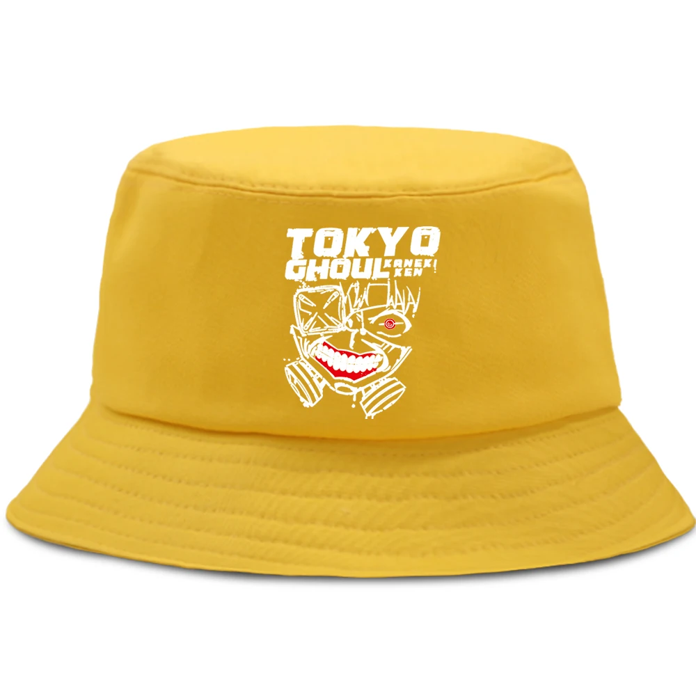 

Hip Hop Tokyo Ghoul Bucket Hat Outdoor Japan Anime Men Cap Sunscreen Foldable Panama Sun Caps Casual Fishing Fisherman Hats