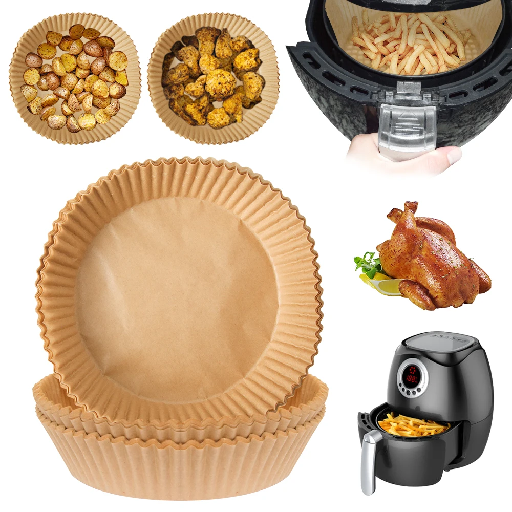 

30/50PCS Paper Tray for Air Fryer Air Fryer Accessories Baking Pan Paper Silicone Oil Oven Tray Air Fryer Disposable Paper Liner