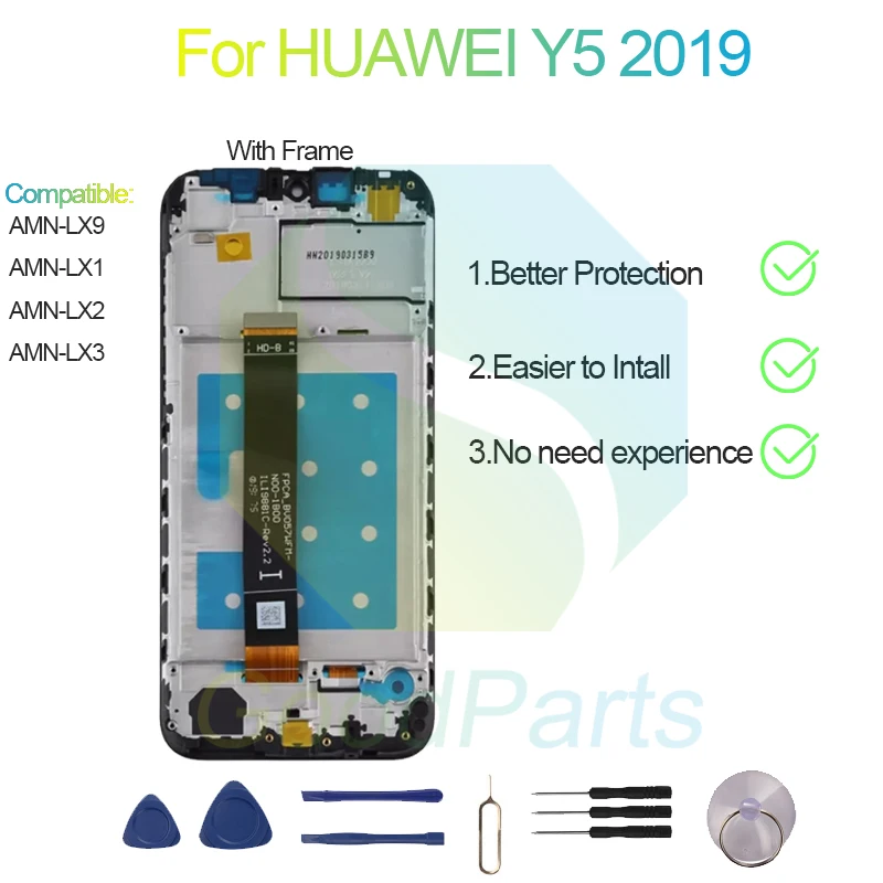Для HUAWEI Y5 2019 ЖК-дисплей экран 5 71 дюйма AMN-LX9 AMN-LX1 AMN-LX2 сменный сенсорный дигитайзер