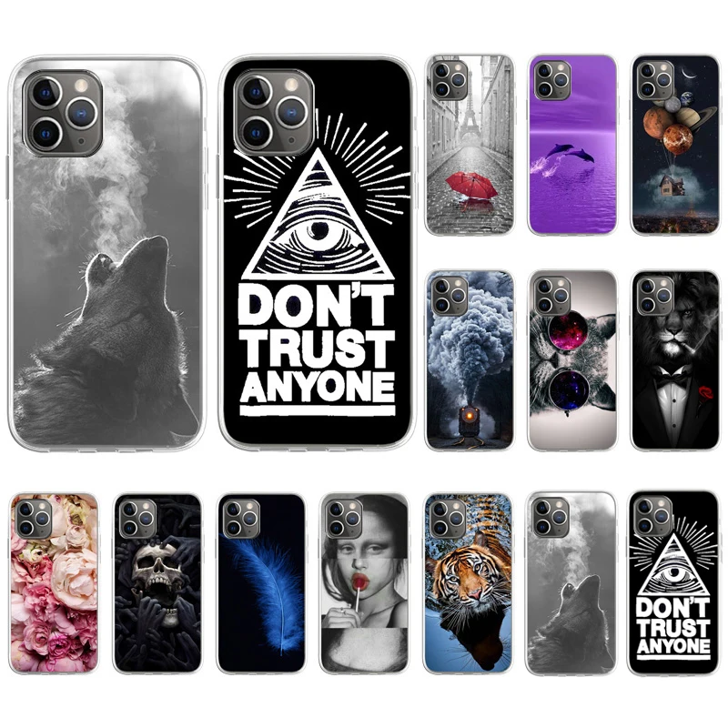 

Silicone Case For For iPhone 13 Pro Max Case TPU Soft Cover For iPhone 11 12 Pro 13 Mini XR X XS Max 7 8 6 6s Plus SE 2020 Funda