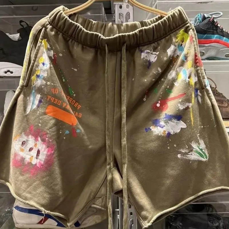 

American Graffiti Printed Shorts For Men Ummer Loose Oversized Sports Shorts Casual Straight Basketball Five-point Shorts