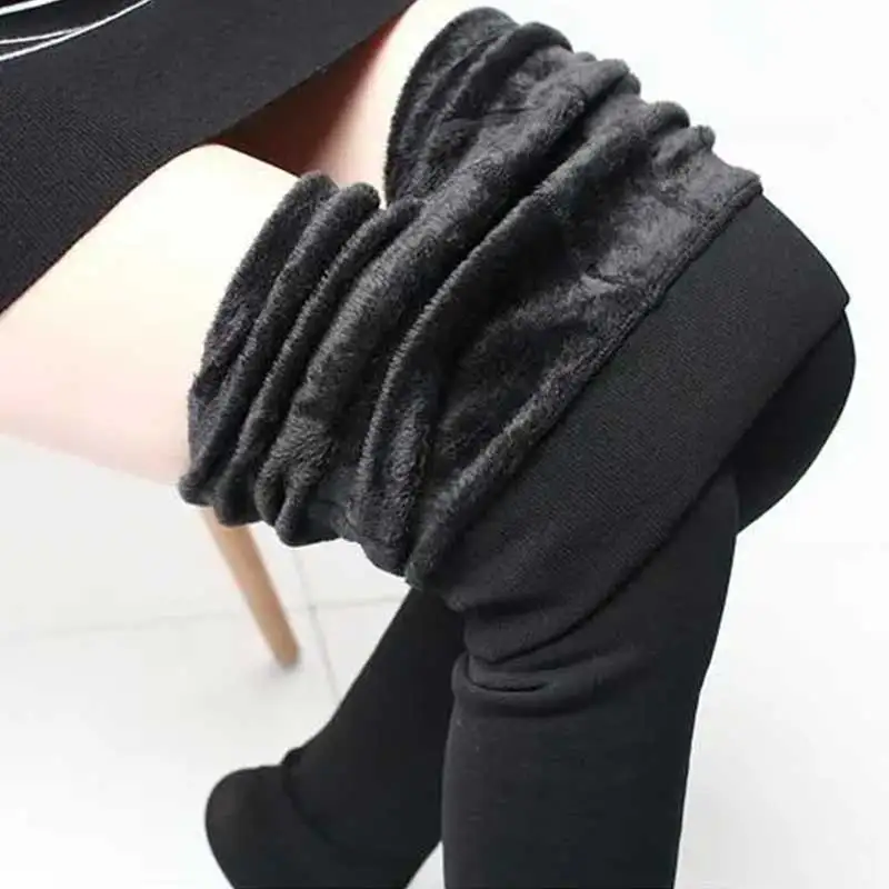 2022 Women Winter Warm Pantyhose Women Super Elastic Black Slim Pantyhose For Women Casual Fashion Plus Velvet Thick Tights