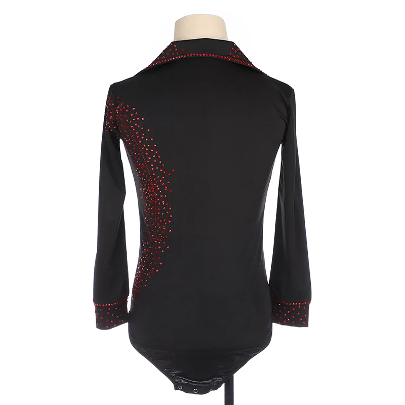 customized kids adult figure skating bodysuit boys' performance competition costume men's ballet jumpsuit leotards gymnastics