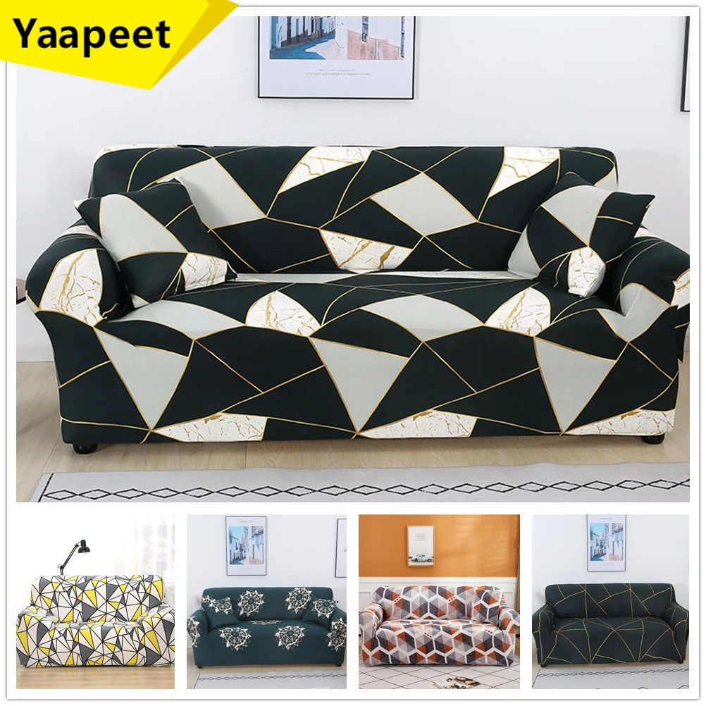 

All-inclusive Plaid Spandex Slipcover for Different Shape Sofa L-style Sofa Cover Tight Wrap Couch Cover Sofa Case 1/2/3/4 seat