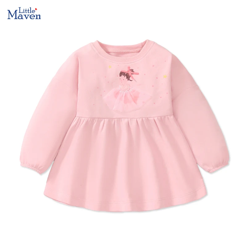 Детская толстовка с капюшоном Little maven розовая верхняя одежда для маленьких