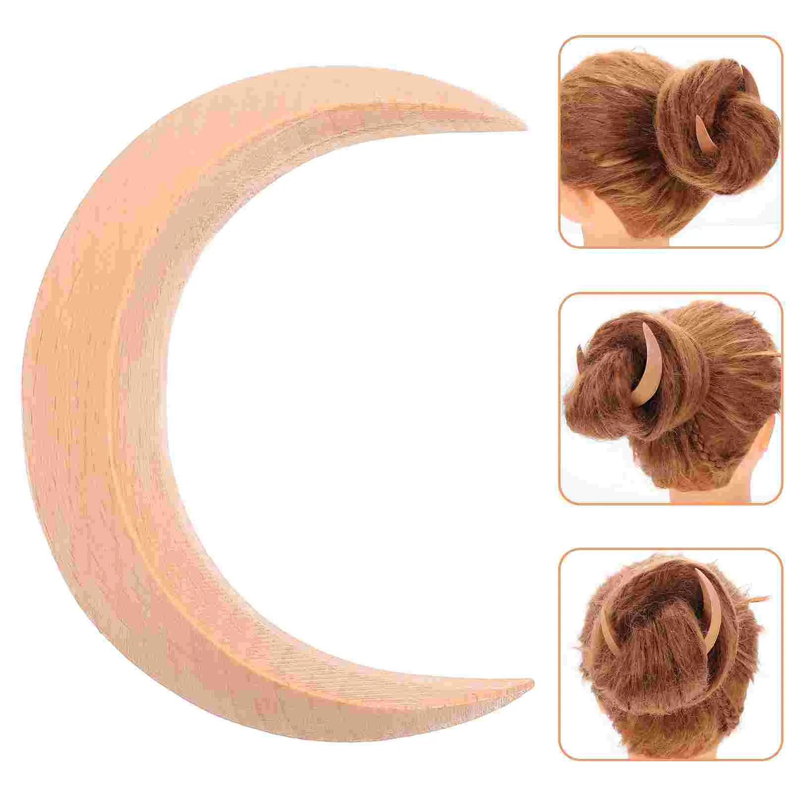 

Unique Hair Decor Hair Ornament Moon Design Hair Stick Moon Shape Hair Stick for Girls Friends