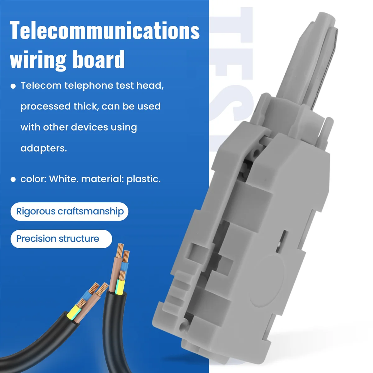 10 шт. 110 тестовая головка Rj11 голосовой разъем Mdf проверка телефона голос для