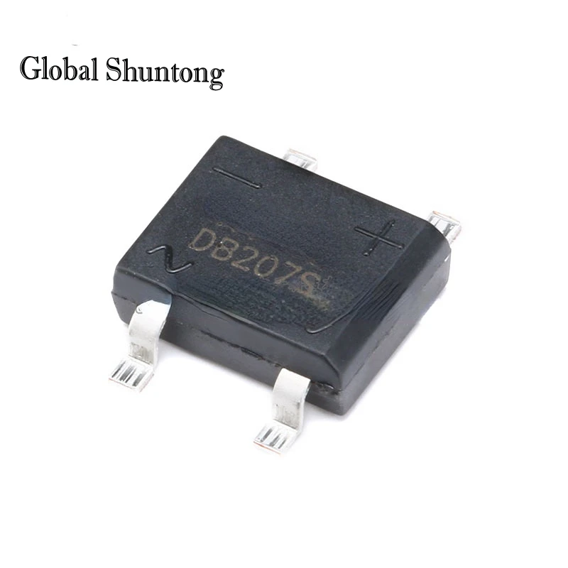 

20Pcs/lot diode bridge retifica DB207 DIP-4 DB207S DIP4 2A 1000V power diode rectifier 1000v electronic components