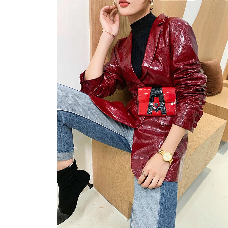

Hot Sale 2023 100% Natural Genuine Leather Jacket Women Spring Autumn Vintage Real Leather Windbreaker Female Korean Fashion She