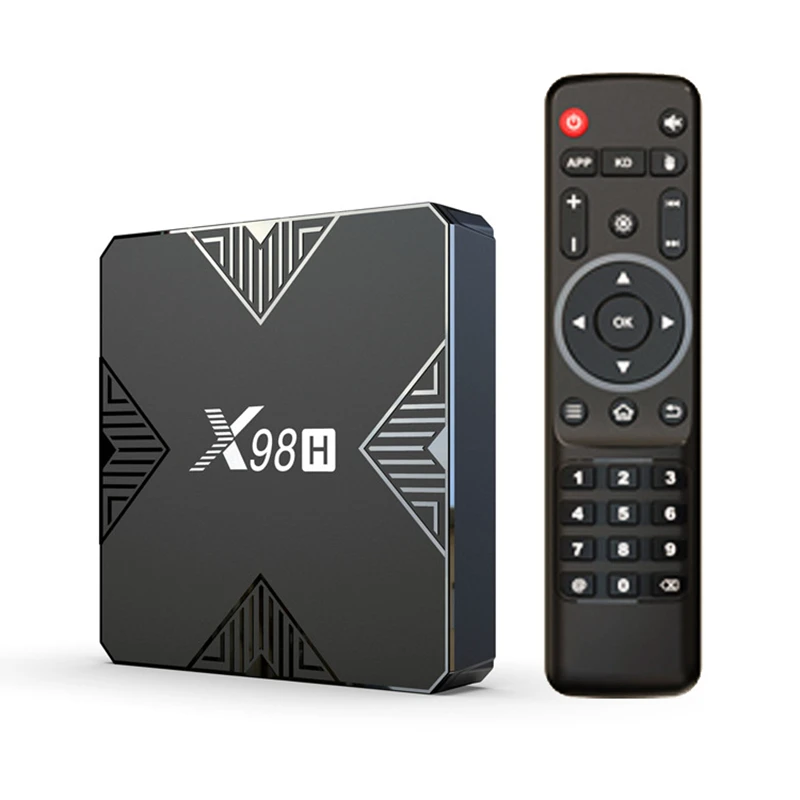 

X98H H618 Smart TV Box Android 12 2GB 16GB Smart TV Box Dual-Band WiFi Bluetooth Network Console Game Set-Top Box