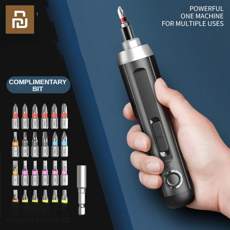 Mijia Deli Electrical Screwdriver Set 25 In 1 Screw Driver Bits 3.6V Lithium Battery Electric Brushless Household Assembly Tool