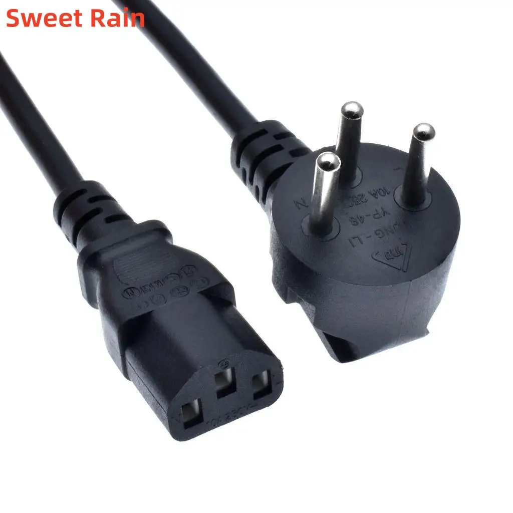 

1.5M Israel SI-32 3 pin Plug to IEC C13 Female PDU UPS Power Cables ISRAEL Power Supply Cord For PC Computer Monitor Printer TV