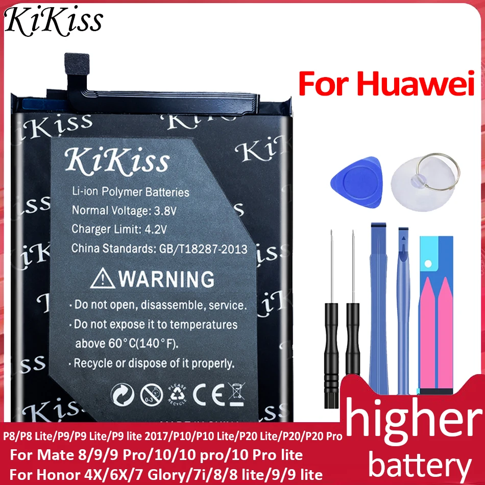 

For Huawei Honor 9/8/7/8 Lite/9 Lite/6/4X/7i Mate 8 9 10 P8 Battery HB386280ECW HB366481ECW P9 P10 P30 Pro Bateria