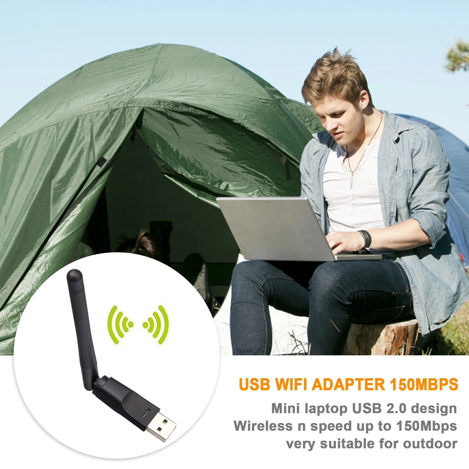 Портативный мини 150mbps USB 2 0 WiFi беспроводная сетевая карта 802.11b/g высокоскоростной