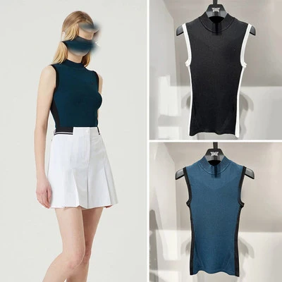

Korean Golf Clothing Women Vest casual Sports Breathable Quick-drying loose pullover Windproof Vest Summer