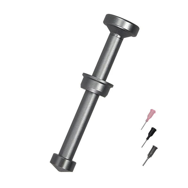 

Solder Paste Flux Booster Dispenser for w/ 3x Replacement Needle Tips Convenient Propulsion Tools Aluminum Alloy Oil Pusher