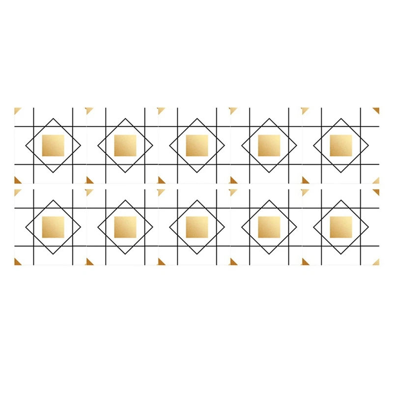 

10 Pieces Of Square Self-Adhesive Tile Stickers Retro Matte Non-Slip Wear-Resistant Wall Stickers 20X20cm JHZ-02