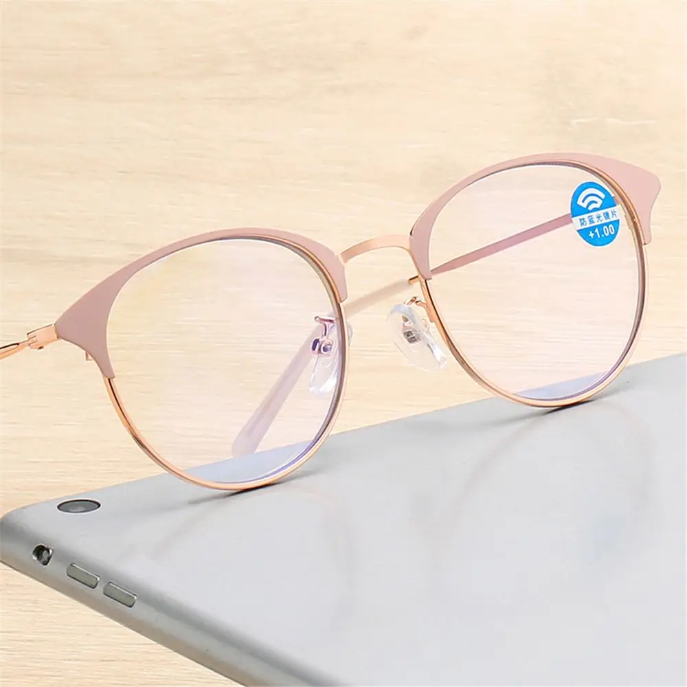 

2022 New Metal Frame Reading Glasses Anti-UV Blue Rays Presbyopia Eyeglasses Women Men Far Sight Eyewear Vision Care +1.0~+4.0