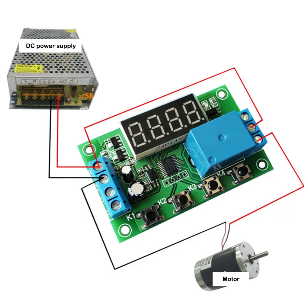 

Delay Time Relay Module Power off Timer Control Switch Electronic Component 5A DC 5/12/24V For Pump,Fan,Motor