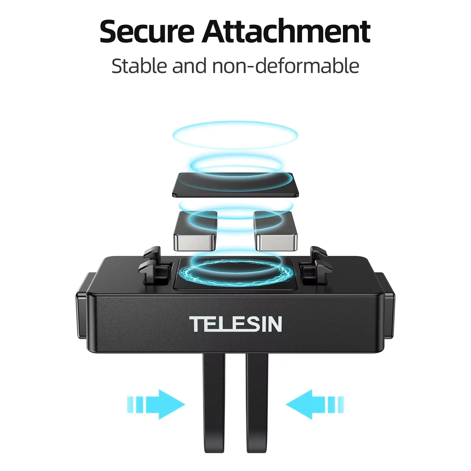Магнитный адаптер TELESIN с двумя когтями аксессуары для экшн-камеры адаптера Insta 360