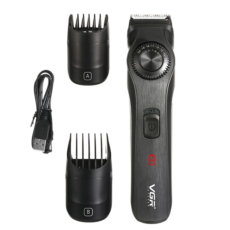 

VGR V-028B Hair Trimmer Adjustable Trimming Hair Clipper Cordless Haircut Shaver Beard Shaver Machine