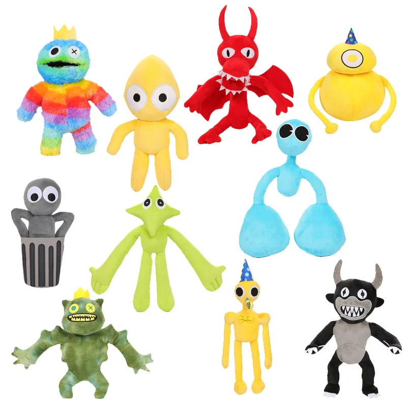 

2022 New 30cm Rainbow Friends Plush Toy Little Blue Man Little Green Man Doll Stuffed Plush Doll for Children's Birthday Gifts