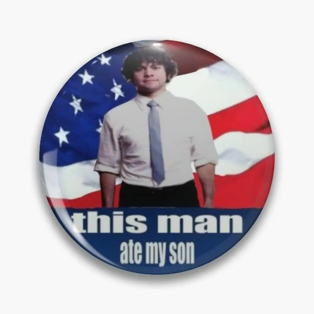 Детская брошь в форме сына с принтом Мой сын