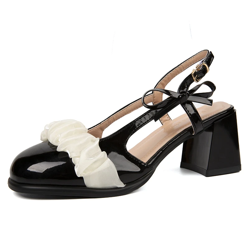 

Женские Классические разноцветные туфли-лодочки на толстом каблуке