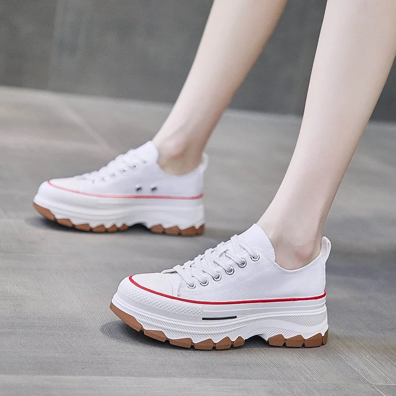Женские кроссовки на толстой подошве Повседневные Удобные прогулочные туфли с