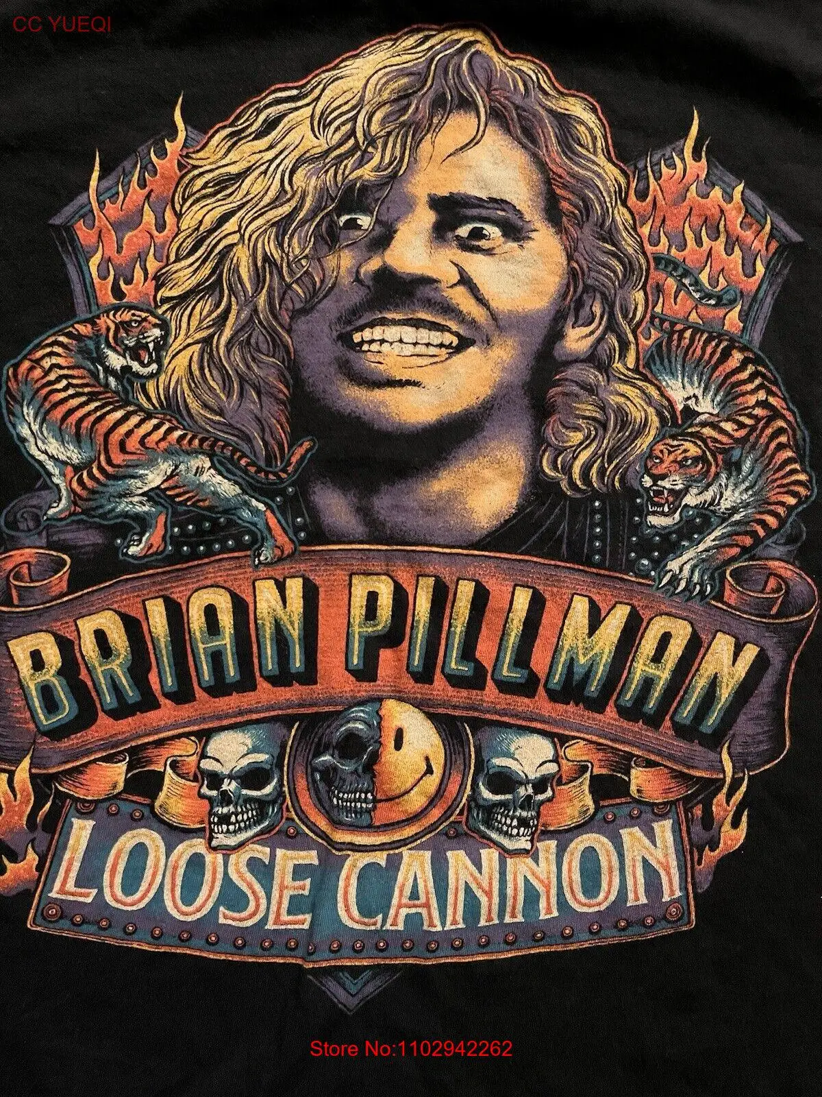 Свободная футболка с принтом Брайана Пулмана размер 2xl