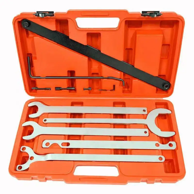 

Fan Clutch Water Pump Service Clutch Holder Wrench Tool Set For Mercedes Benz BMW Ford Carbon Steel Wrench Holder Kit