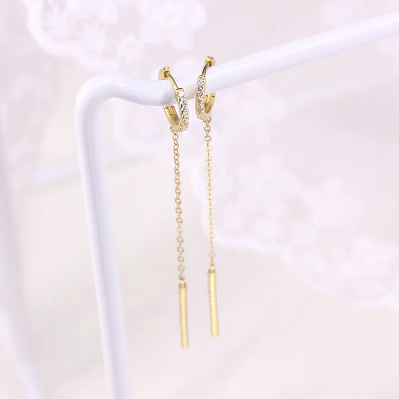 

Bohemian Piercing Long Chain Delicate Fringe Drop Earrings For Women Fashion Jewelry Earings Ins Same Pendientes Party Gifts