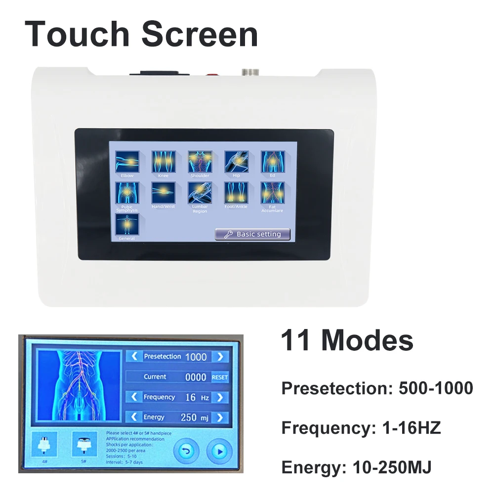 Portable 2in1 Shockwave Therapy Machine Chiropractic Massage Tools Body Relaxation ED Treatment Pain Relief Health Care Devices |