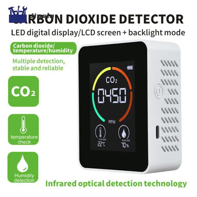 

Infrared Sensor 5v Carbon Dioxide Detector 1200hma Air Detector Detector Formaldehyde Detector Portable Type-c